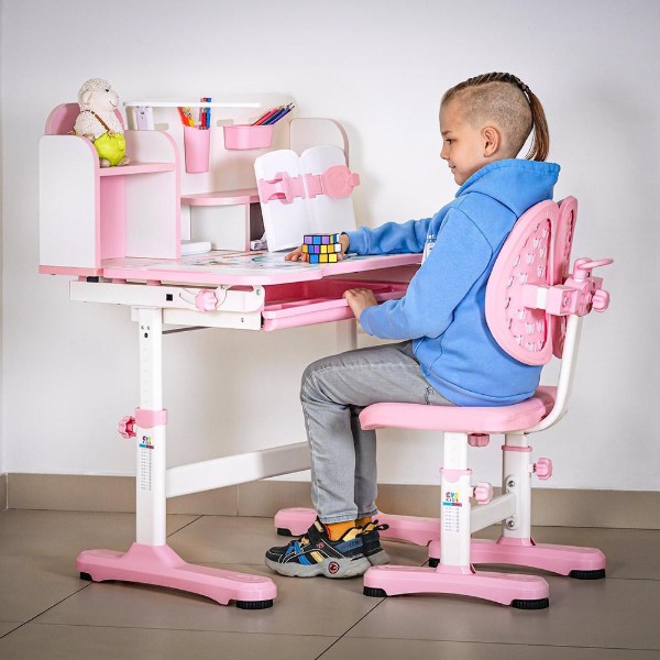 Фото - Комплект мебели школьный Mealux Panda Pink (BD-28 PN)